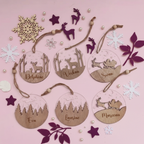 Boule de noël bois & plexi